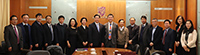 Prof. Li Yuanyuan, President of Jilin University (eighth from left) leads a delegation to CUHK
